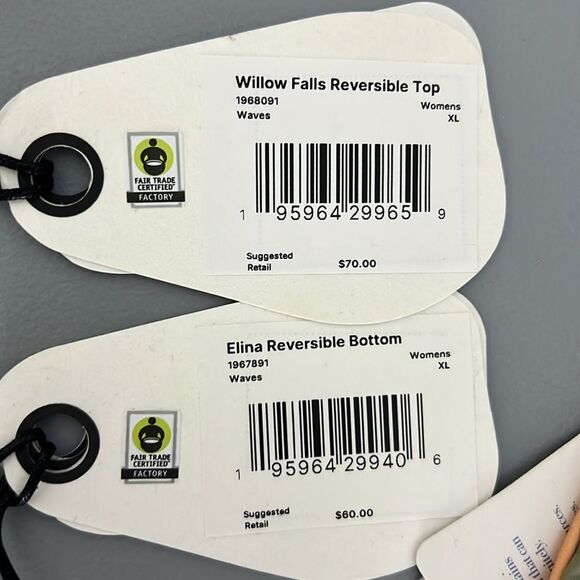 020 PrAna Willow Reversible Top & Gemma Reversible Bottom Bikini Set Multicolor - Picture 7 of 9